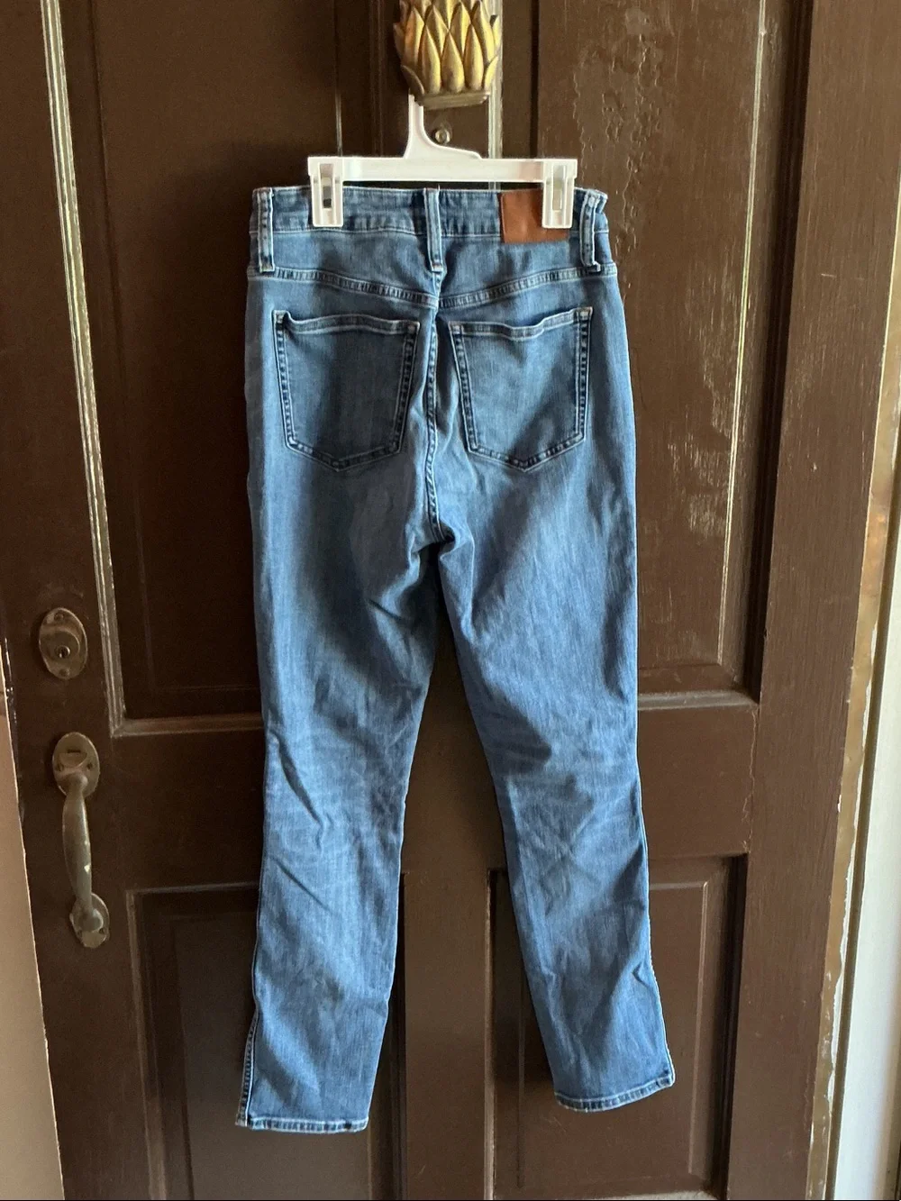J. Crew Women's Straight Jeans in Medium Blue Denim
